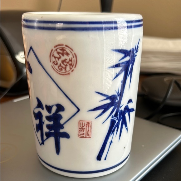 Vintage Bamboo Planter Pot - Picture 3 of 5